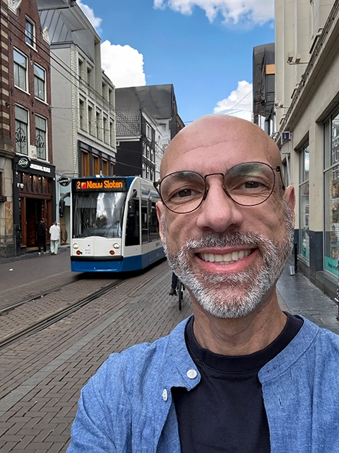 Matt Lewis near Leidseplein