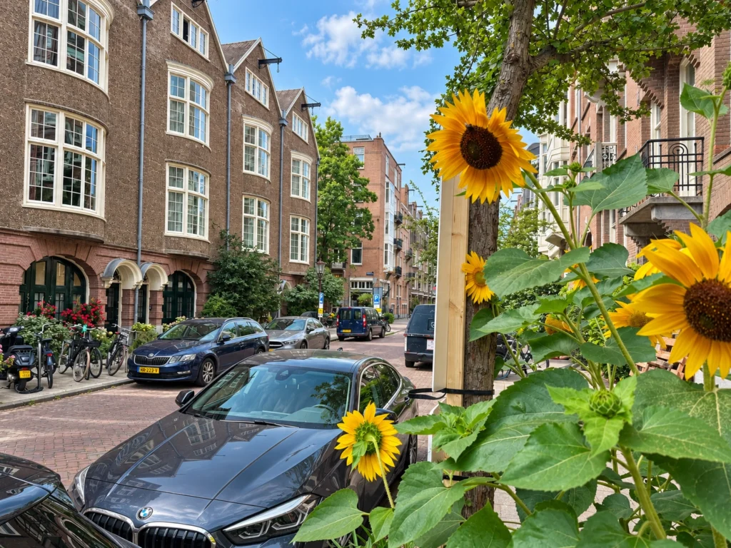 Valeriusstraat view to the south in Amsterdam